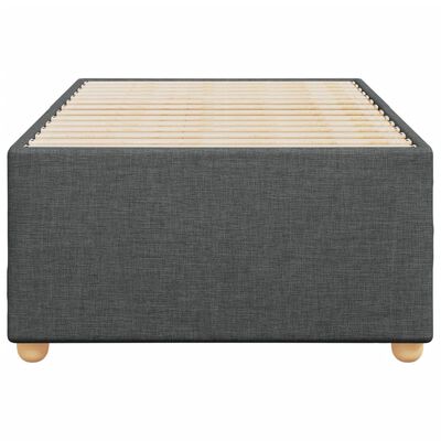 vidaXL Estrutura de cama 90x190 cm tecido cinzento-escuro