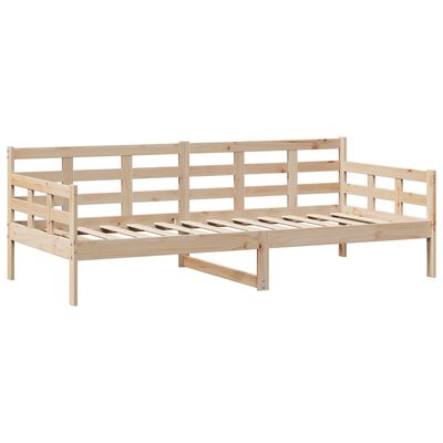 vidaXL Sofá-cama com gavetas 80x200 cm madeira de pinho maciça