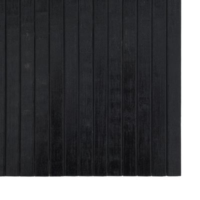 vidaXL Tapete retangular 100x100 cm bambu preto