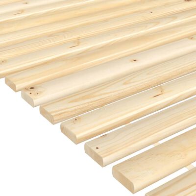 vidaXL Ripas para estrado de cama 90x200 cm madeira de pinho maciça