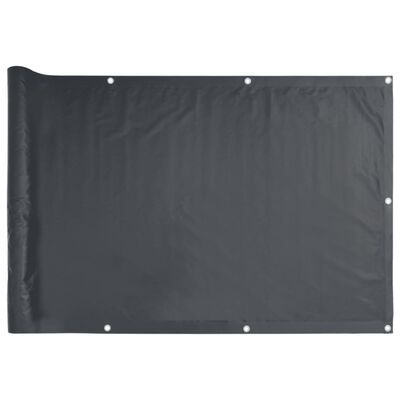 vidaXL Tela de privacidade para varanda 1000x120 cm PVC antracite