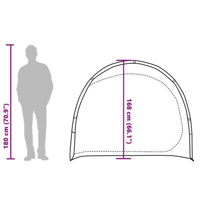 vidaXL Tenda de arrumação impermeável azul