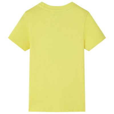 T-shirt infantil com mangas curtas amarelo 92