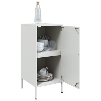 vidaXL Aparador 36x39x79 cm aço branco