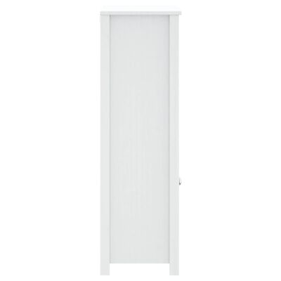 vidaXL Móvel de casa de banho BERG 69,5x34x110 cm pinho maciço branco