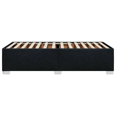 vidaXL Estrutura de cama 90x190 cm tecido preto