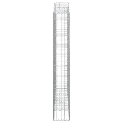 vidaXL Cestos gabião arqueados 9pcs 200x30x200/220cm ferro galvanizado