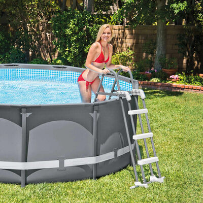 Intex Escada de segurança para piscina 3 degraus 91-107 cm