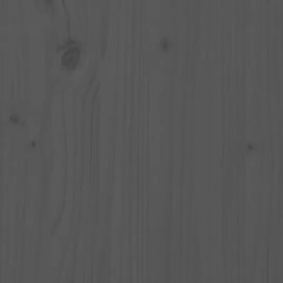 vidaXL Cabeceira de parede 95,5x3x110 cm madeira de pinho maciça cinza