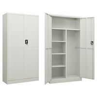 vidaXL Cacifo 90x40x180 cm aço cinzento-claro