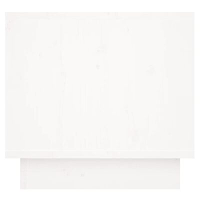 vidaXL Mesas de cabeceira 2 pcs 35x34x32 cm pinho maciço branco