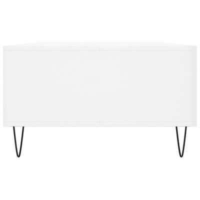 vidaXL Mesa de centro 104x60x35 cm derivados madeira branco brilhante