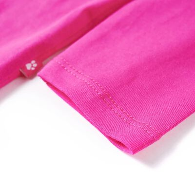 T-shirt de manga comprida para criança rosa-escuro 104