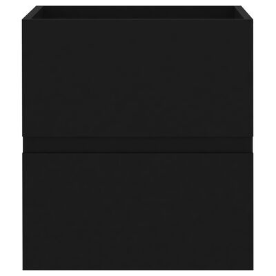 vidaXL Armário de lavatório 41x38,5x45 cm derivados de madeira preto