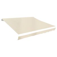 vidaXL Lona para toldo creme 3 x 2,5 m (sem estrutura/caixa)