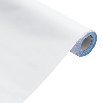 vidaXL Autocolantes para móveis 90x500 cm PVC branco mate