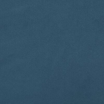 vidaXL Colchão de molas ensacadas 140x190x20 cm veludo azul-escuro