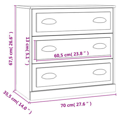 vidaXL Aparadores 2 pcs derivados de madeira branco brilhante