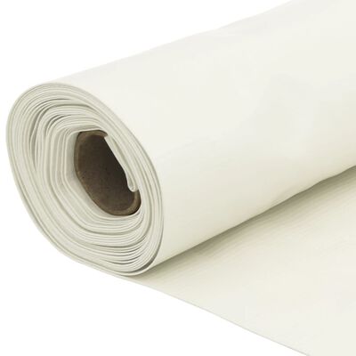 vidaXL Tela de privacidade para varanda 400x120 cm PVC branco