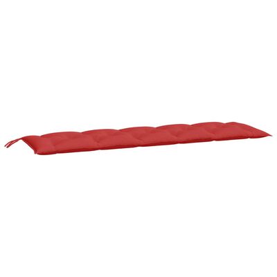 vidaXL Almofadões banco jardim 2 pcs 180x50x7cm tecido oxford vermelho