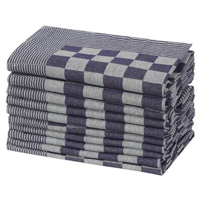 vidaXL Panos de cozinha 20 pcs 50x70 cm algodão azul e branco