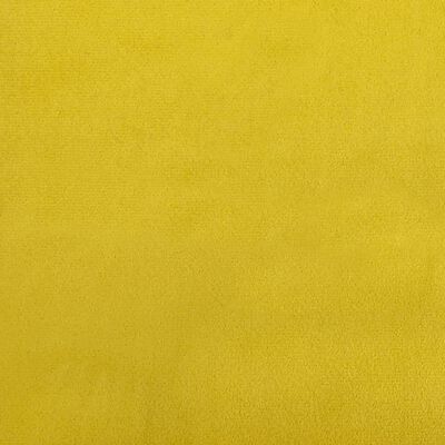 vidaXL Sofá-cama com colchão 80x200 cm veludo amarelo