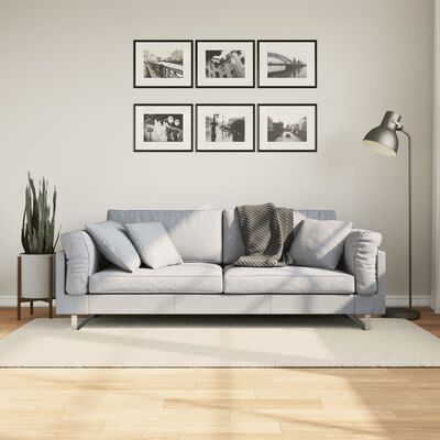 vidaXL Tapete de pelo alto aspeto brilhante ISTAN 100x200cm cor creme