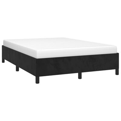 vidaXL Estrutura de cama 140x190 cm veludo preto