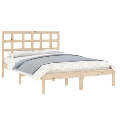 vidaXL Estrutura de cama 200x200 cm madeira maciça