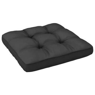 vidaXL 11 pcs conj. lounge jardim c/ almofadões antracite pinho maciço