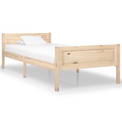 vidaXL Estrutura de cama 90x200 cm pinho maciço