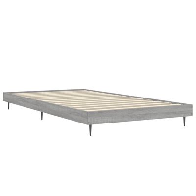 vidaXL Estrutura cama 100x200 cm derivados de madeira cinzento sonoma