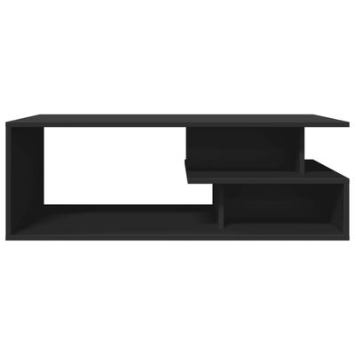 vidaXL Mesa de centro 102x55x35 cm derivados de madeira preto