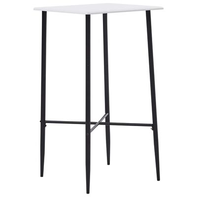 vidaXL 3 pcs conjunto de bar plástico preto