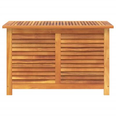 vidaXL Caixa arrumação jardim c/ veneziana 90x50x56 cm acácia maciça