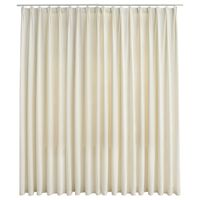 vidaXL Cortina blackout com ganchos 290x245 cm veludo creme