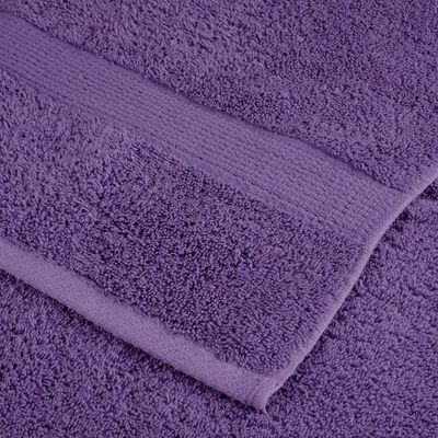 vidaXL 8pcs Conjunto toalhas banho premium SOLUND 600 gsm roxo