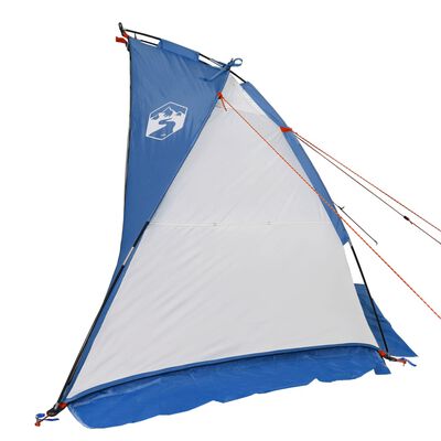 vidaXL Tenda de praia 268x223x125 cm poliéster 185T azul-ciano