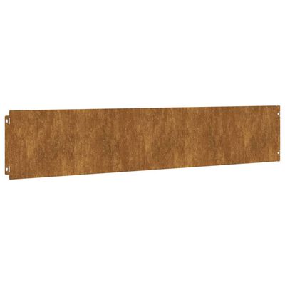 vidaXL Bordas de relvado 10 pcs 20x103 cm aço corten flexível