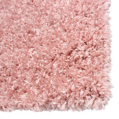 vidaXL Tapete shaggy de pelo alto com 50 mm 160x230 cm rosa