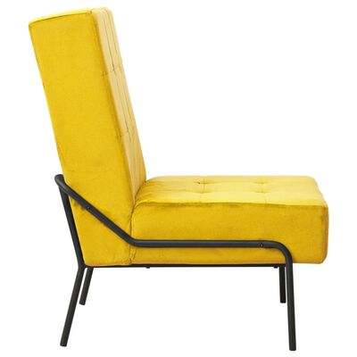 vidaXL Cadeira de descanso 65x79x87 cm veludo amarelo mostarda