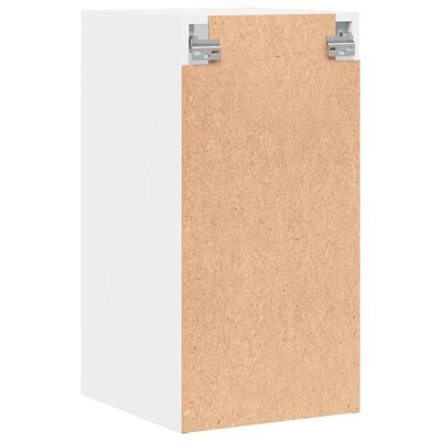 vidaXL Armário de parede c/ portas de vidro 35x37x68,5 cm branco