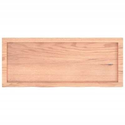 vidaXL Prateleira de parede 100x40x(2-4) cm carvalho tratado castanho