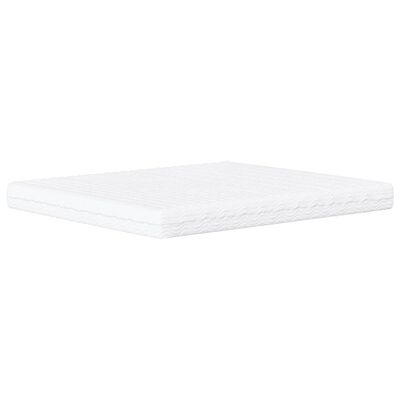 vidaXL Cama com colchão 180x200 cm couro artificial branco