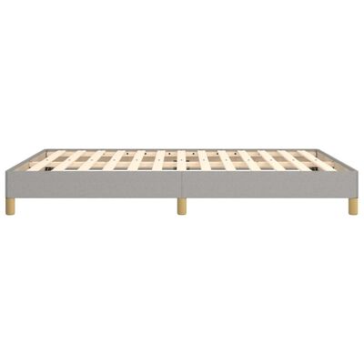 vidaXL Estrutura de cama sem colchão 140x200 cm tecido cinzento-claro