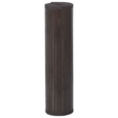 vidaXL Tapete retangular 70x100 cm bambu castanho-escuro