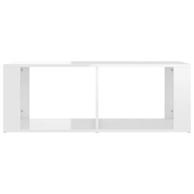 vidaXL Mesa de centro 100x50x36 cm derivados madeira branco brilhante