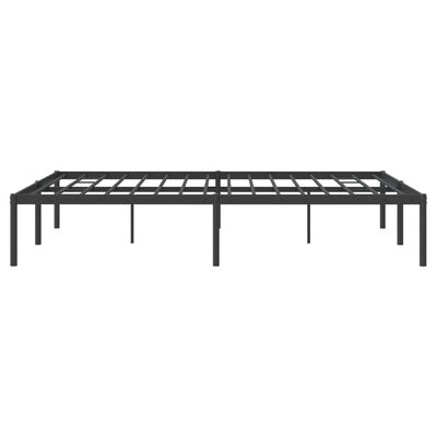 vidaXL Estrutura de cama 140x200 cm metal preto