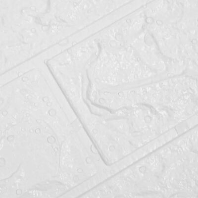 vidaXL Papel de parede 3D autoadesivo tijolos 20 pcs branco