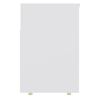 vidaXL Banco sapateira 105x30x45 cm derivados de madeira branco